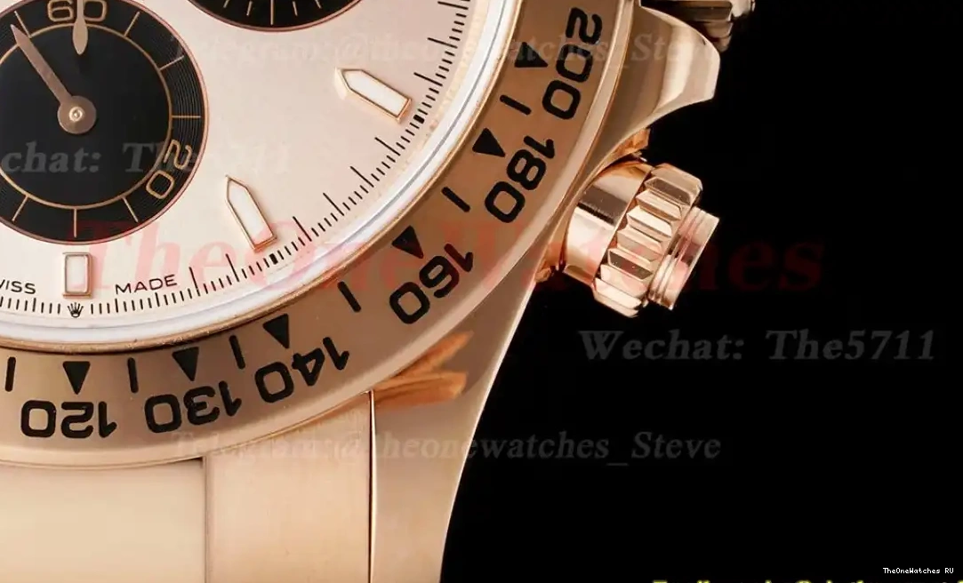 Stk 40mm SH4131 QF RG Daytona Super 126505 Clone RG Gold 0331
